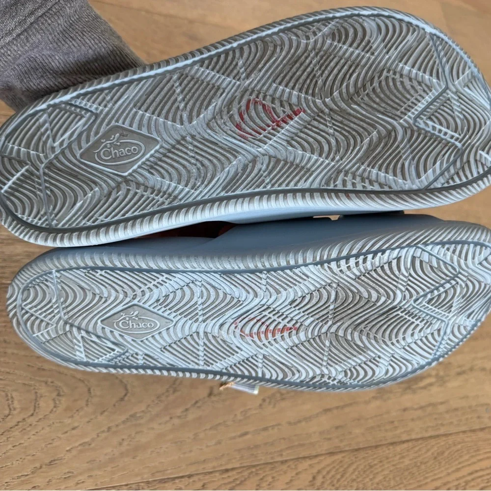 Chaco Chillos Slide Sandals Womens Light Blue Size 10